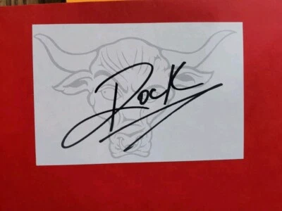 NICE Autographed Dwayne Johnson The ROCK Book "The Rock Says" JSA WWF Wrestling - Image 1 of 4