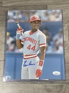Eric Davis Hand-Signed Autographed Cincinnati Reds 8x10 Photo JSA COA - Picture 1 of 2