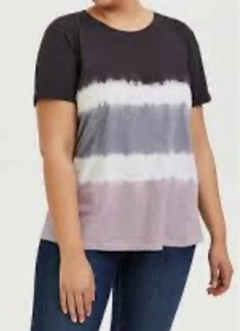 Camiseta Torrid Tie Dye Azul Y Rosa Mujer Talla 1 Calce Relajado - Imagen 1 de 9