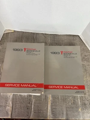 Pontiac Bonneville 1993 manuales de servicio libro 1 y libro 2 Foto 1 de 4