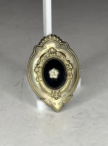 Antique Victorian Sentimental Brooch Biedermeier- Style EST. 1815-1848 - Picture 1 of 4