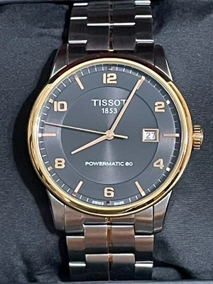 Tissot Luxury Powermatic 80 con pulsera a juego + correa de nailon Foto 1 de 4
