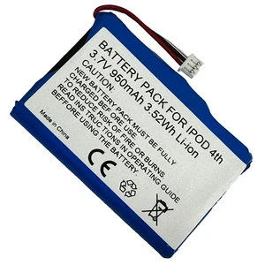 Battery for Apple iPod 4th 4 Gen 616-0206 616-0183 40GB 60G w/Deluxe 8pc Toolkit - Picture 1 of 5