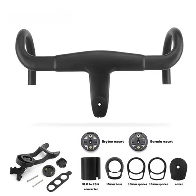 31.8mm Carbon Inner Line Aerodynamic Integrated Road Bike Drop Bar Bicycle Parts - Image 1 of 4