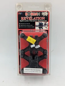 Bow Jax Split Limb Vibrationsdämpfer Wide Gap 7/8" 15/16" Revelations schwarz neu - Bild 1 von 2
