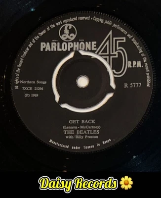 The Beatles-Get Back/Don’t Let Me Down 1969 *Kenya* Press R5777 *VERY RARE* VG+ - Image 1 of 4