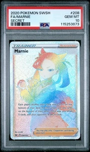 Marnie (Secret) - 208/202 Sword & Shield Base Set Secret Rare - PSA 10 GEM MINT - Bild 1 von 2