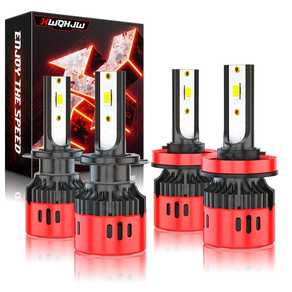 4x Para Volvo XC90 2003-2014 H7 y H11 Faro Alto/Bajo LED Combo 6000K Kit Bombilla Foto 1 de 4