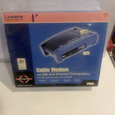 Linksys Cable Modem BEFCMU10 42.88 Mbps New Sealed Box - Image 1 of 4