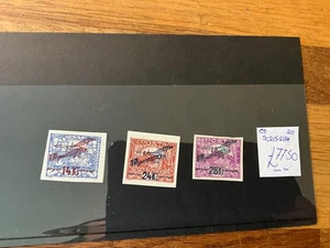 TSCHECHOSLOWAKEI sg 215-217 2 signiert 1920 LUFTPOST 3er SATZ— MH LOT1 V138 - Bild 1 von 9