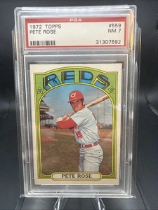 1972 Topps - Pete Rose #559 PSA 7 HOF?? Reds - Picture 1 of 2
