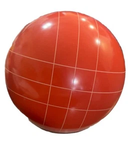 Bocce Ball Replacement Vintage Red Ball with Stripes - Picture 1 of 2