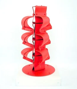 EDGAR NEGRET / Lovely Art Aluminum Sculpture Signed and Dated "Cascadas" 2000 - Picture 1 of 12
