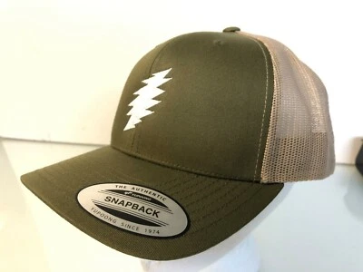 Grateful Dead Bolt Embroidered Yupoong Retro Snapback Trucker Cap  - Image 1 of 4