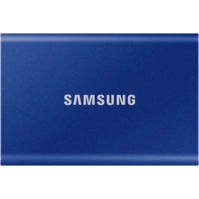 Samsung T7 Portable 2 TB SSD Externe Festplatte indigo blue USB 3.2 1.050 MB/s - Bild 1 von 4