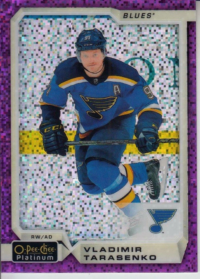 2018-19 O-Pee-Chee Platinum Violet Pixels #130 Vladimir Tarasenko Blues - Image 1 of 1