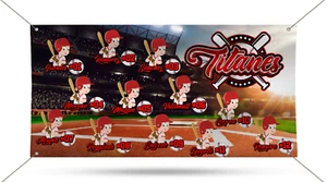 Titanes Baseball Team Personalized Banner - Picture 1 of 2