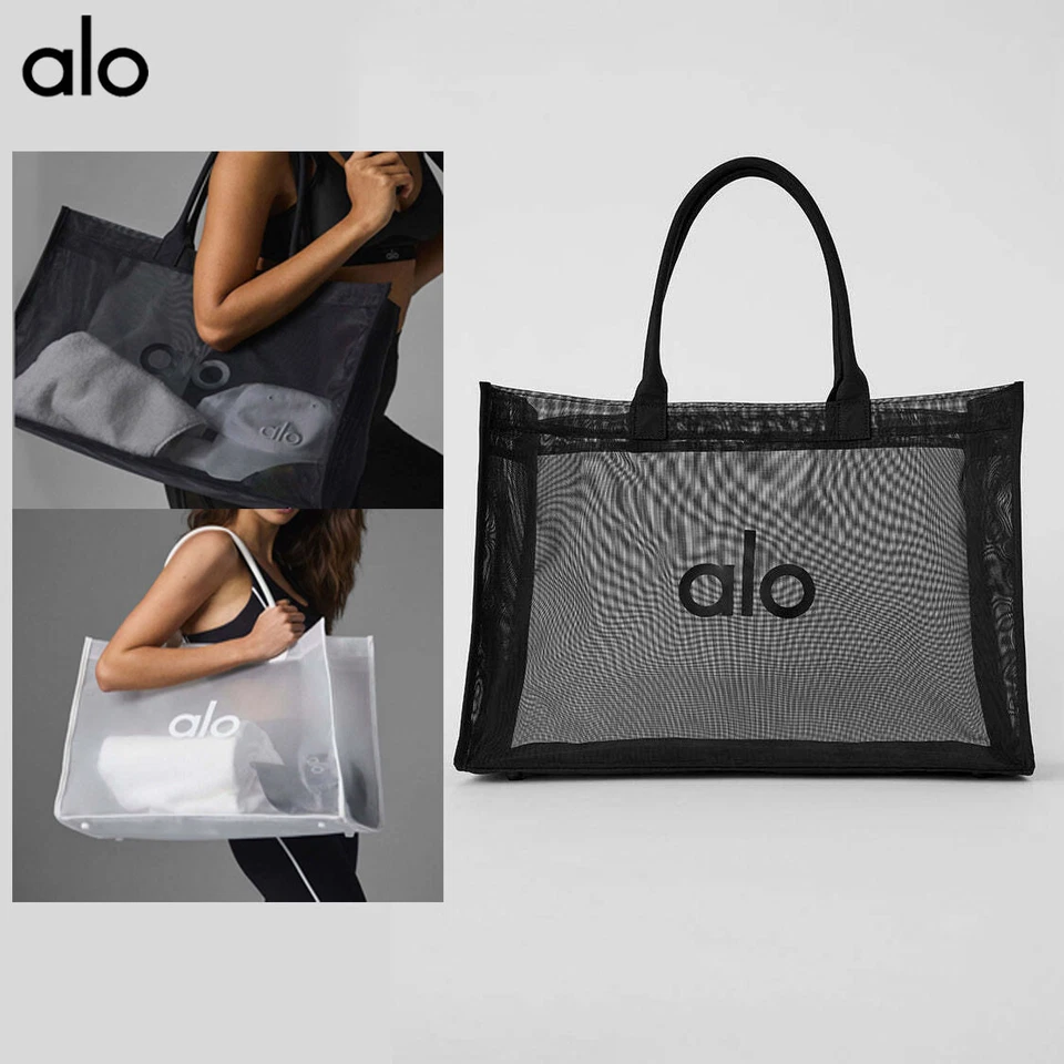 AAALO Bolso de Mano para Mujer Transparente Yoga Fitness Bolso de Bolsillo Grande Foto 1 de 4