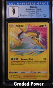 Pokémon Vivid Voltage Raikou CGC 9 Holo (7017) 050/185 - Imagen 1 de 1