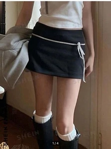 Shein Ezwear Short Leggings Attached Skirt - Picture 1 of 2