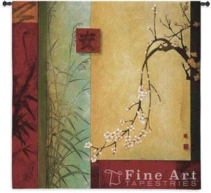 Tapiz de pared contemporáneo Spring Chorus Li-Leger diseño abstracto 53"x53" - Imagen 1 de 1