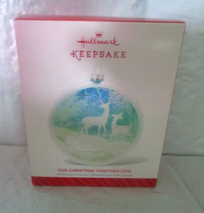 2014 Hallmark Keepsake - Our Christmas Together Ornament - Deer - Picture 1 of 1