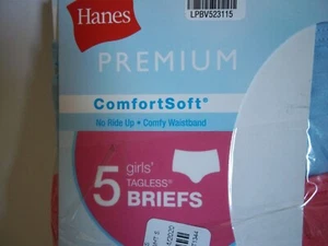 HANES GIRL'S 2PK NOT 5 BRIEFS SIZE M 7-8 MULTICOLOR - Picture 1 of 3