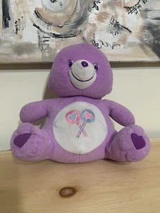 Care Bears "Share" lila grün Plüschtier Stofftier 2003 Vintage - Bild 1 von 4