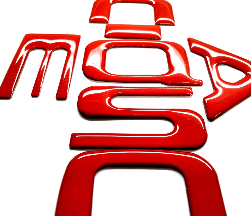 3D DOMED RED TAILGATE LETTERS FOR TOYOTA SEQUOIA 2007 - 17 US MADE - Image 1 of 1