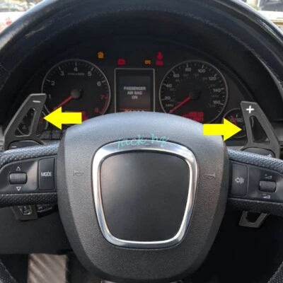 For Audi A4 B8 A6 Q3 Q5 Steering Wheel Gear Paddle Shifter Extension Accessories - Image 1 of 4