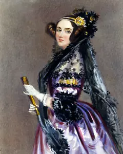Impresión artística retrato Ada Lovelace 8"x10" - Imagen 1 de 3