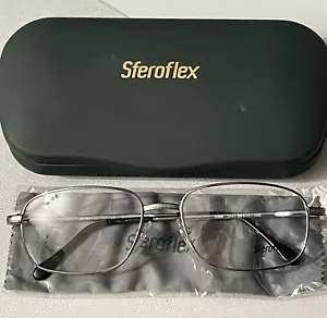 Gafas para hombre Sferoflex SF2086 plateadas cuadradas 56-17-140 nuevas y auténticas - Imagen 1 de 9