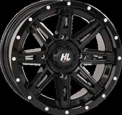 Rueda HL22 negro brillante 14x7 4/156 4+3 +10 mm Polaris Sportsman XP 550 09 Foto 1 de 4