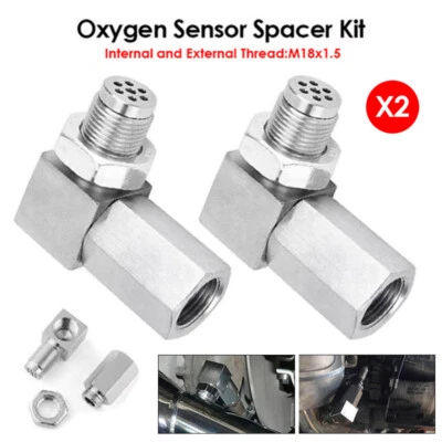90° Oxygen O2 Sensor Spacer Extender Adapter Bung Extension Catalytic Converter - image 1 of 4