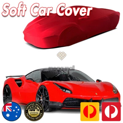 Cubierta de coche clásico Ultra para Ferrari 458 488 California todo rojo spandex suave  Foto 1 de 4