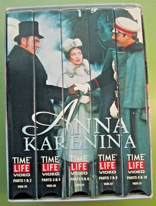 VHS Time-Life Video 2001 Anna Karenina (1977) 5 vols. w/ Pagett, Porter &Wilson - Picture 1 of 9