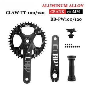 Snow Fat Bike Crank Sprocket 170mm Bicycle Crankset 32-42T 104BCD Chainring  - Picture 1 of 48