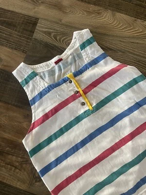 CAMISETA SIN MANGAS VINTAGE ARCO IRIS RAYAS Mujer Talla S/M -Leer Foto 1 de 4