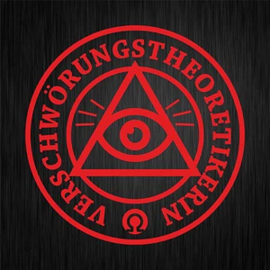 Pegatina adhesiva de vinilo para coche divertido rojo ojo que todo lo ve teórico de la conspiración - Imagen 1 de 1