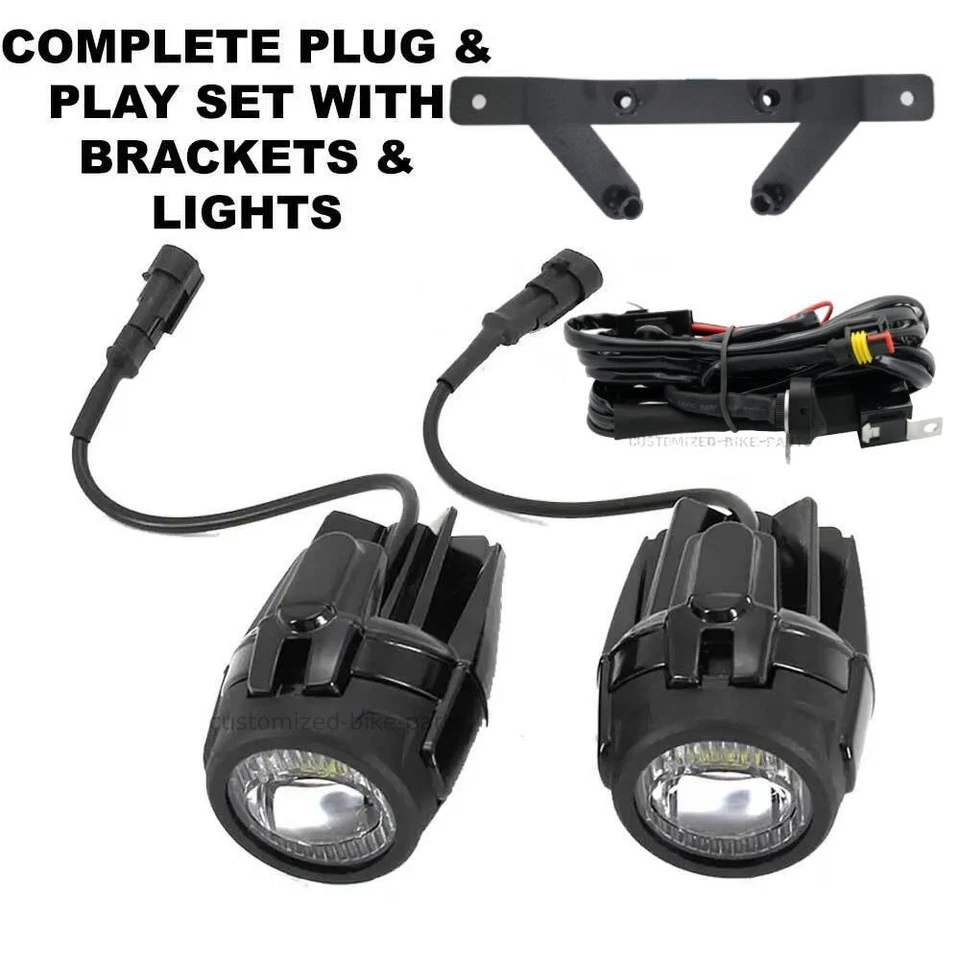 Kit completo de montaje de foco antiniebla auxiliar LED + soporte - BMW S1000XR 2020- Foto 1 de 4