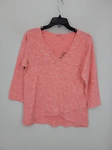 Top Fresh Produce Mujer Pequeño Rosa Floral Dobladillo Asimétrico Tejido Playa Boho - Imagen 1 de 7