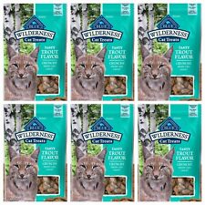 Blue Wilderness Trout Flavor Crunchy Cat Treats Grain Free Qty 9, 2 oz Bags