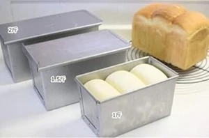 Loaf Pan with Lid for Baking Bread 1kin 1.5kin 2kin Asai Shoten NEW From Japan - Picture 1 of 6