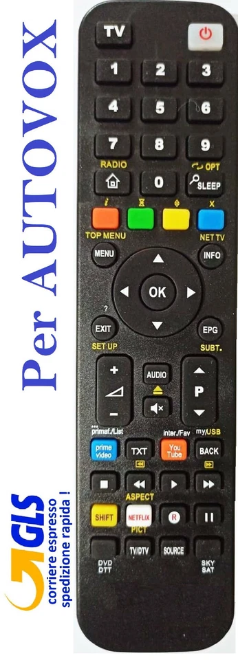 Telecomando già programmato per AUTOVOX Selezionare il modello arriva già pronto - Immagine 1 di 1