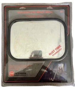 NOS BLK Universal Wide-Vision Side View Mirror Hear 7-1/2" x 10-1/2" Model #821 - Picture 1 of 4