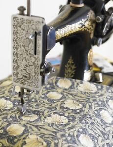 William Morris Pimpernel Cream Cotton Floral Fabric By Half Metre