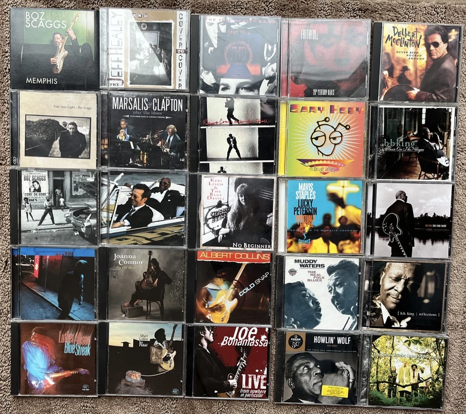 Lot of 25 Great Blues CDs: Waters/Wolf/Collins/Bonamassa/Allison/Scaggs + Cond. Foto 1 de 4