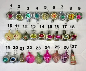 Vintage glass Christmas tree Ornaments decorations Malyutka soviet - Picture 1 of 13