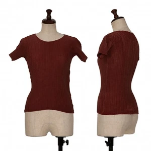 ISSEY MIYAKE PLEATS (T.) Stretch Pleats T Shirt Size M(K-134135) - Picture 1 of 12