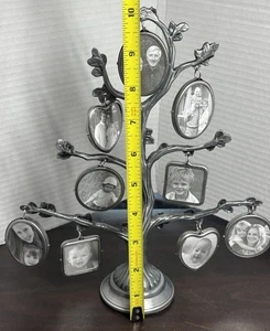 Metall Zinn Stammbaum hängend Bilderrahmen Mini Bild Familienportraits - Bild 1 von 7